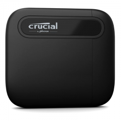 Crucial X6 2TB Portable SSD - Up to 800MB/s - PC and Mac - USB 3.2 USB-C External Solid State Drive - CT2000X6SSD9, Black